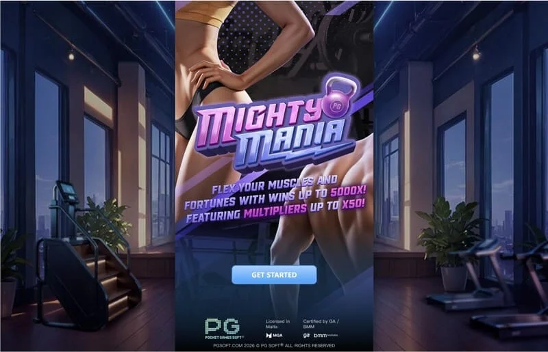 Mighty Mania – hovedmenu og indsatsvalgskærm